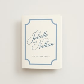 Folded Wedding Thank You Cards