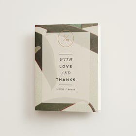 Folded Wedding Thank You Cards