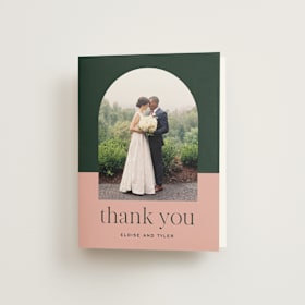 Folded Wedding Thank You Cards