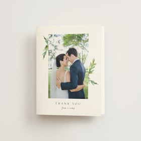 Folded Wedding Thank You Cards