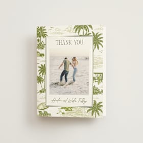 Folded Wedding Thank You Cards