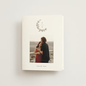 Folded Wedding Thank You Cards