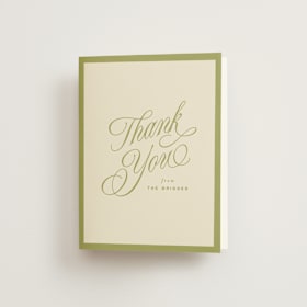 Folded Wedding Thank You Cards