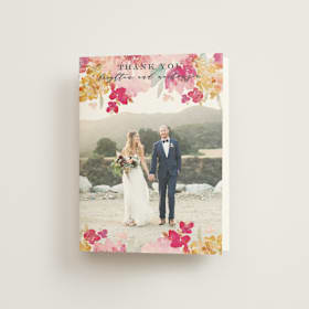 Folded Wedding Thank You Cards