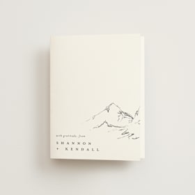 Folded Wedding Thank You Cards