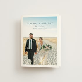 Folded Wedding Thank You Cards