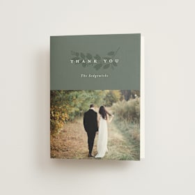 Folded Wedding Thank You Cards