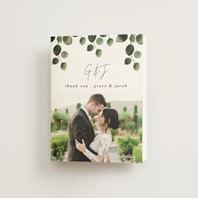 Folded Wedding Thank You Cards