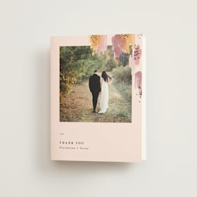 Folded Wedding Thank You Cards