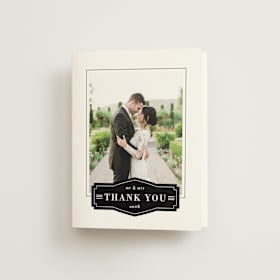 Folded Wedding Thank You Cards