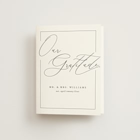 Folded Wedding Thank You Cards