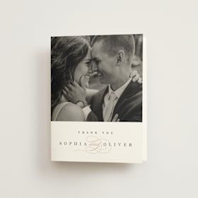 Folded Wedding Thank You Cards