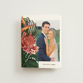 Folded Wedding Thank You Cards
