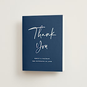 Folded Wedding Thank You Cards