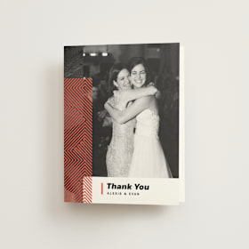 Folded Wedding Thank You Cards