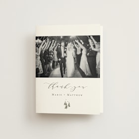 Folded Wedding Thank You Cards