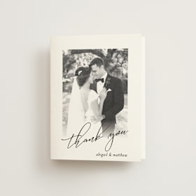 Folded Wedding Thank You Cards