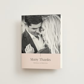 Folded Wedding Thank You Cards
