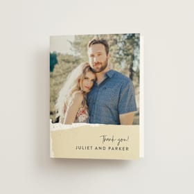 Folded Wedding Thank You Cards