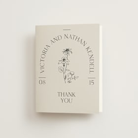 Folded Wedding Thank You Cards