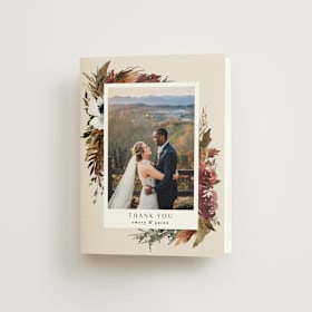 Folded Wedding Thank You Cards