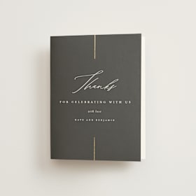 Foil-Pressed Folded Wedding Thank You Cards