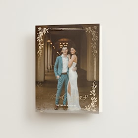 Foil-Pressed Folded Wedding Thank You Cards