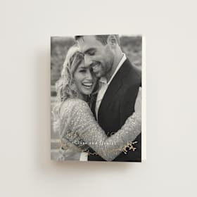 Foil-Pressed Folded Wedding Thank You Cards