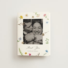 Foil-Pressed Folded Wedding Thank You Cards