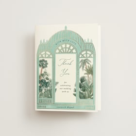 Foil-Pressed Folded Wedding Thank You Cards