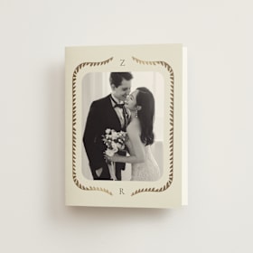Foil-Pressed Folded Wedding Thank You Cards