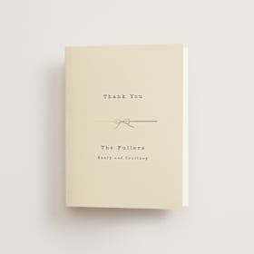 Foil-Pressed Folded Wedding Thank You Cards