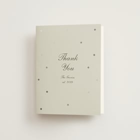 Foil-Pressed Folded Wedding Thank You Cards