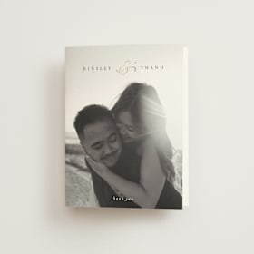 Foil-Pressed Folded Wedding Thank You Cards