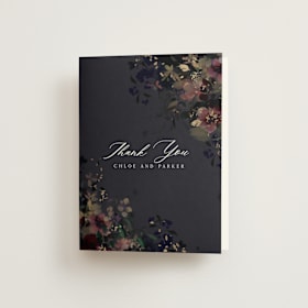 Foil-Pressed Folded Wedding Thank You Cards