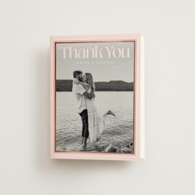 Foil-Pressed Folded Wedding Thank You Cards