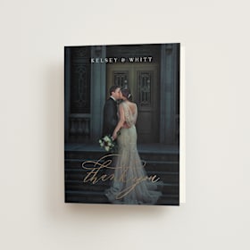 Foil-Pressed Folded Wedding Thank You Cards