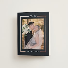 Foil-Pressed Folded Wedding Thank You Cards