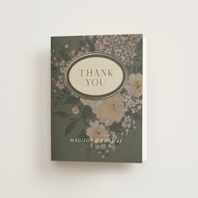 Foil-Pressed Folded Wedding Thank You Cards