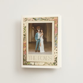 Foil-Pressed Folded Wedding Thank You Cards