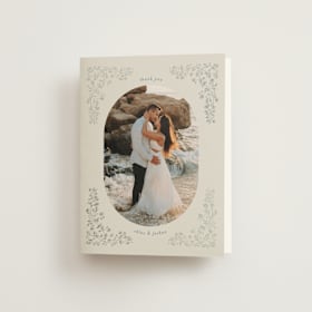 Foil-Pressed Folded Wedding Thank You Cards