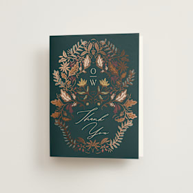 Foil-Pressed Folded Wedding Thank You Cards