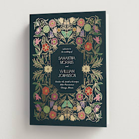 Foil-Pressed Religious and Cultural Folded Wedding Programs
