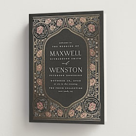 Foil-Pressed Religious and Cultural Folded Wedding Programs