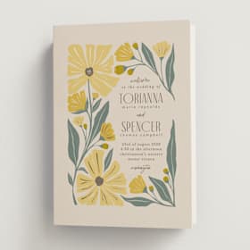 Foil-Pressed Religious and Cultural Folded Wedding Programs