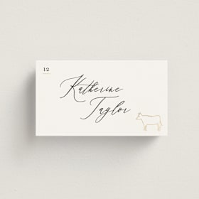 Foil-Pressed Place Cards - Beef