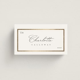 Foil-Pressed Place Cards - Beef