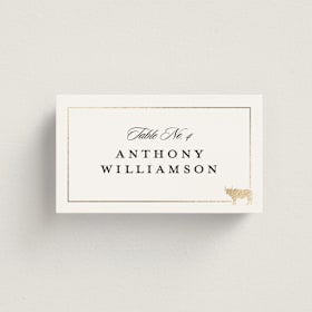 Foil-Pressed Place Cards - Beef
