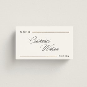 Foil-Pressed Place Cards - Chicken