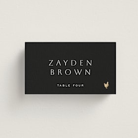 Foil-Pressed Place Cards - Chicken